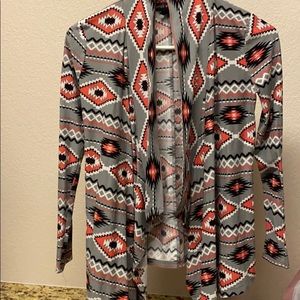 Aztec long sleeve cardigan